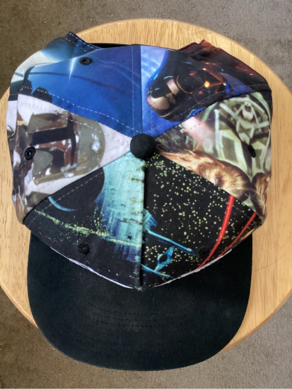 Star Wars Graphic Patchwork Baseball Cap in Multicolor